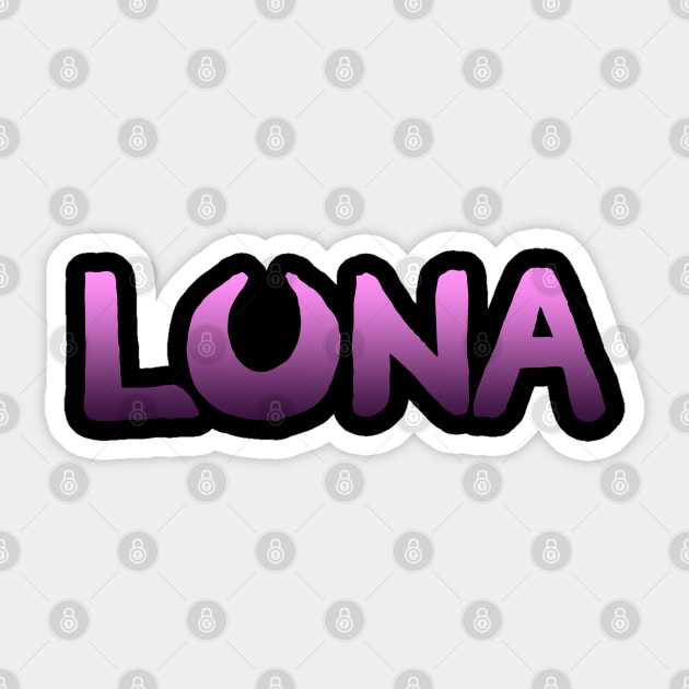 Luna Name. Sticker by hybridgothica